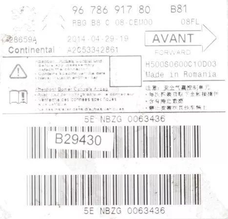 C1163JE - MODUUL LOS/ CONTINENTAL 9677910980 A2C53342861/ ZIE